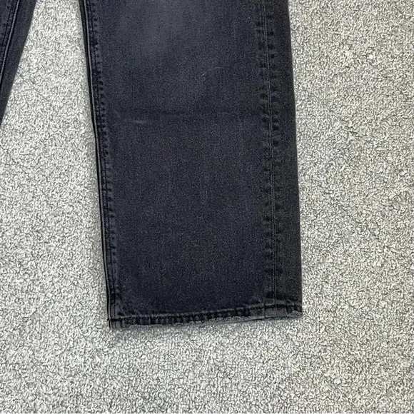 American Eagle Highest Rise 90s Boyfriend Distressed Black Jeans Womens Size 10 - Picture 8 of 11